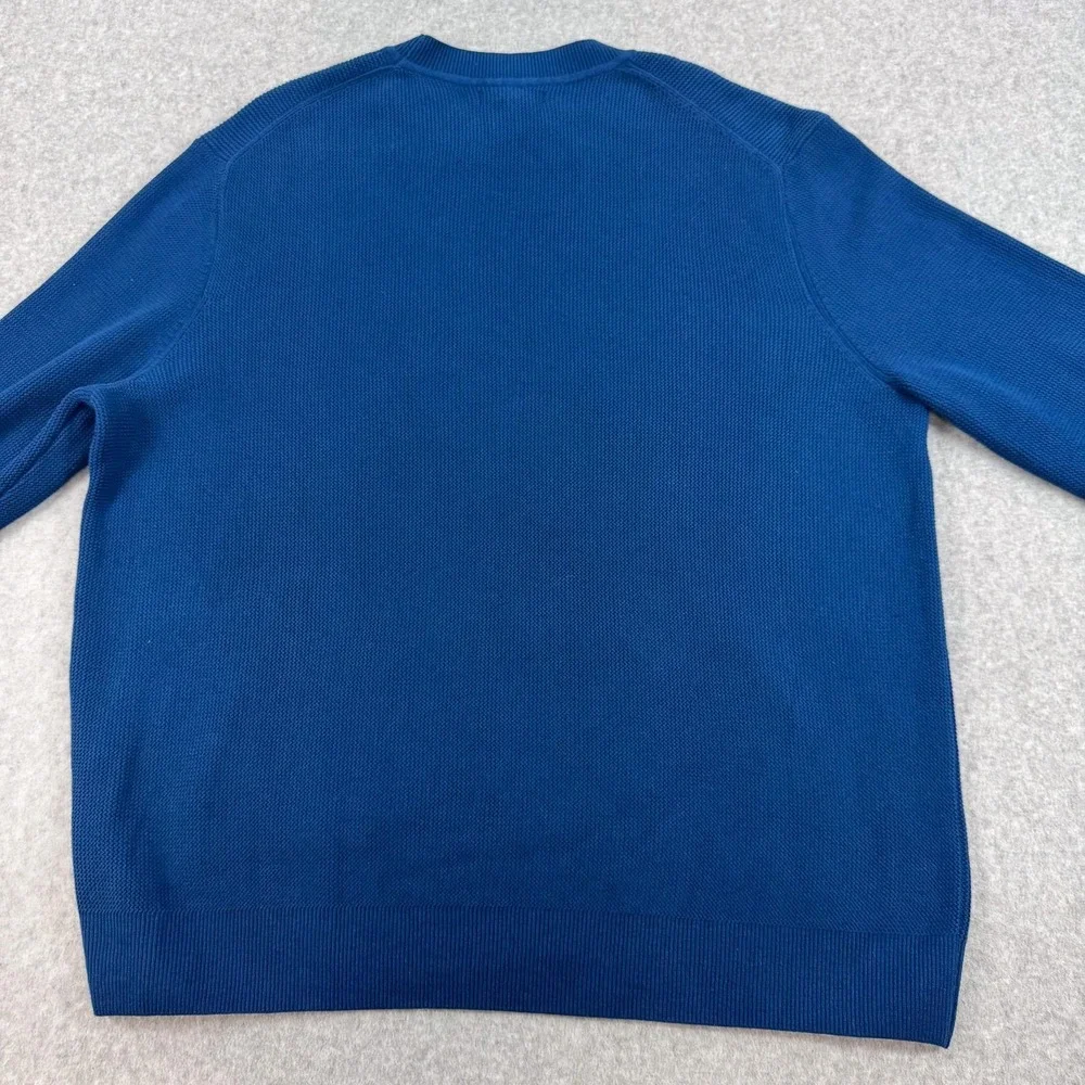 Banana Republic Sweater Mens 2XL Blue 100% Cotton Crewneck Knit Pullover NEW